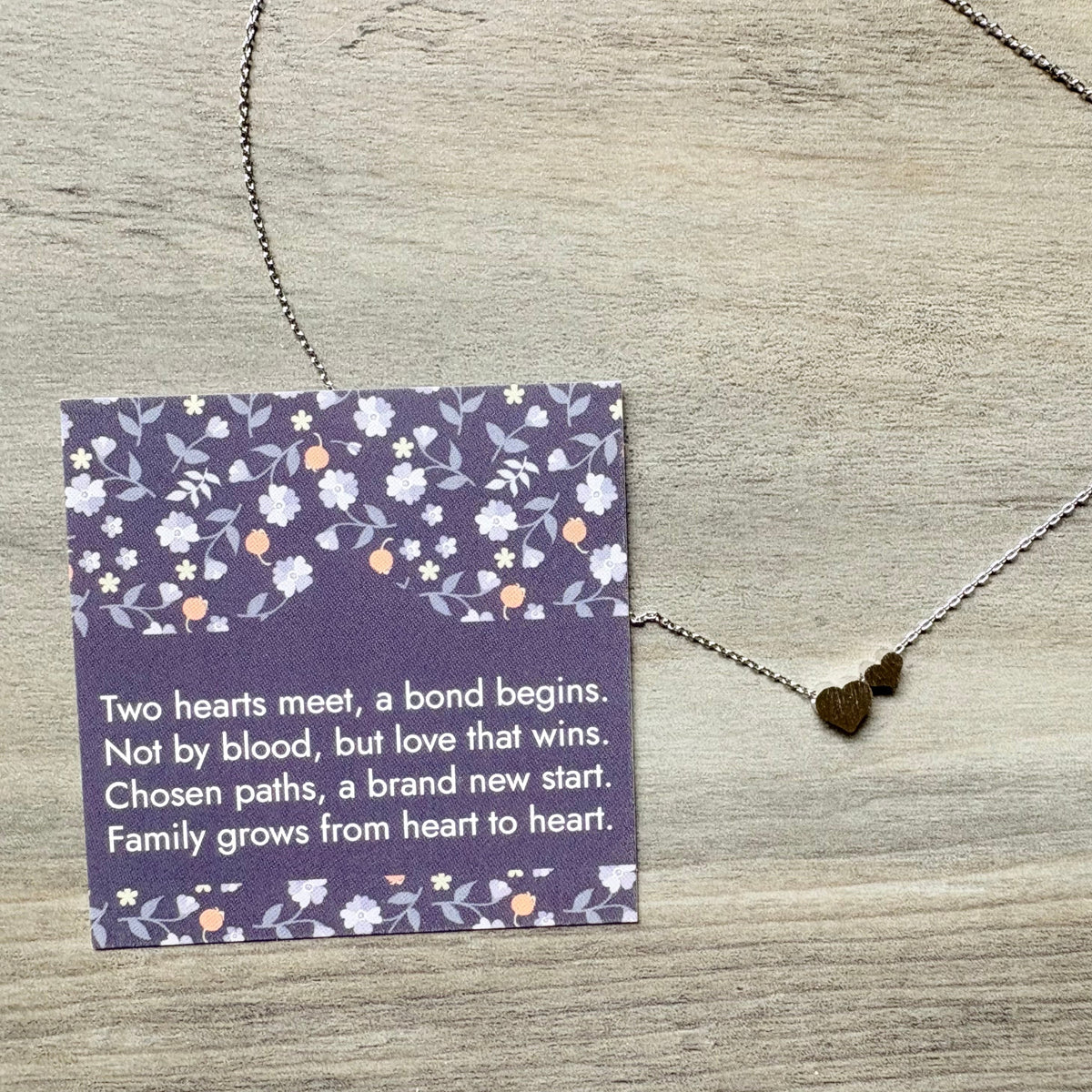 Two Hearts Meet- Adoption Keepsake Gift
