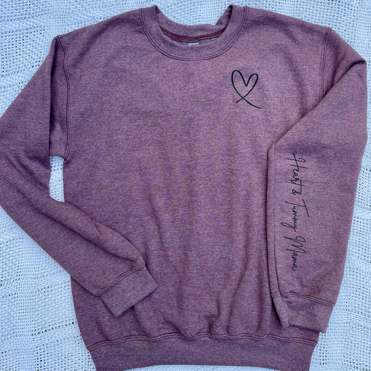 Heart & Tummy Mama Graphic Crew Neck Sweatshirt