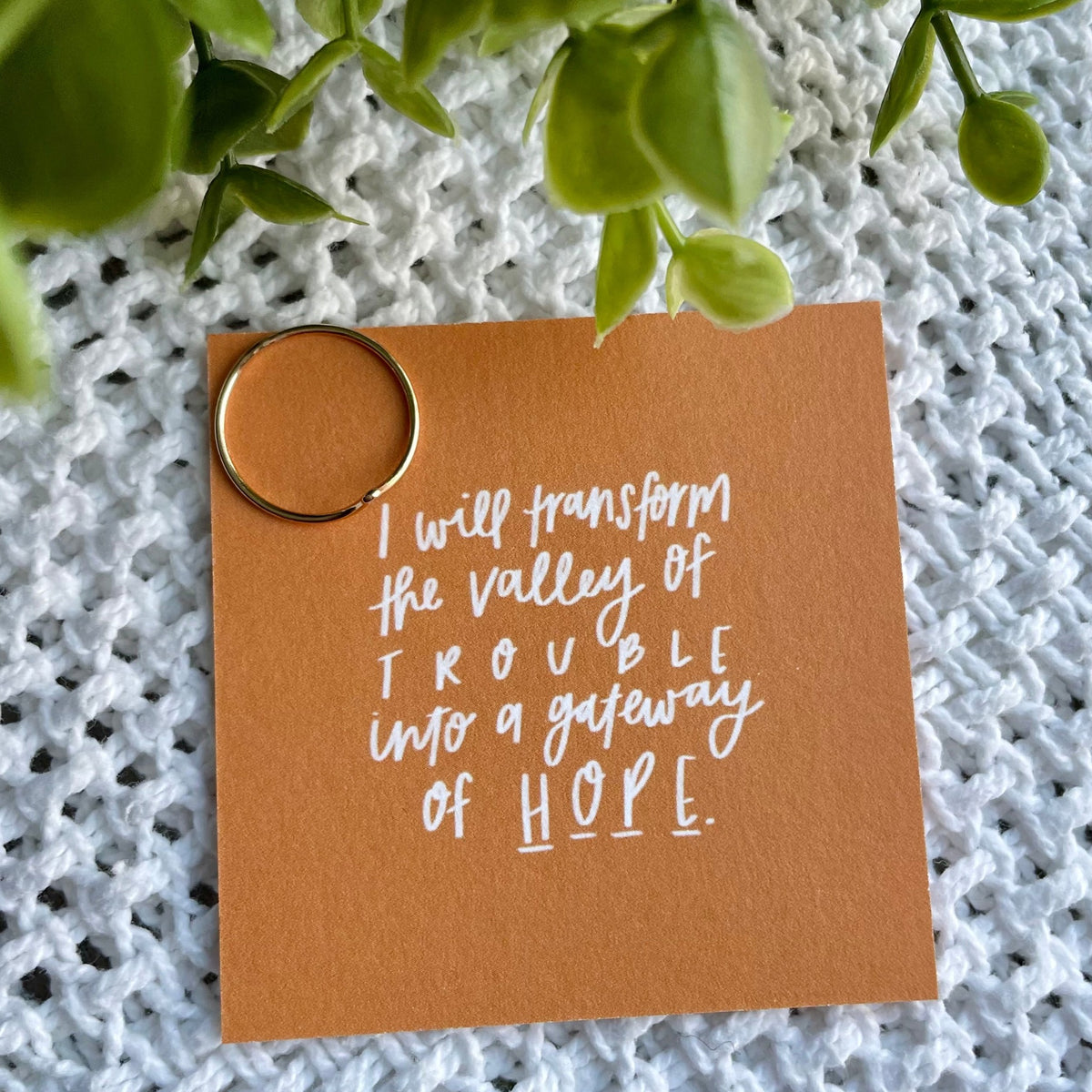 He will Comfort You- Gold Ring