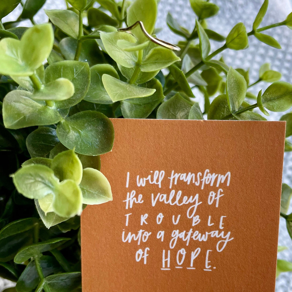 He will Comfort You- Gold Ring