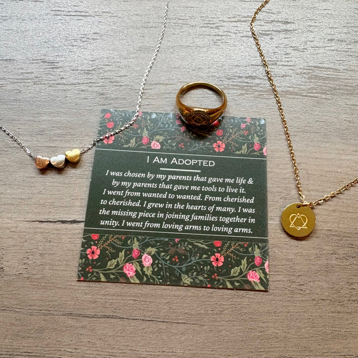 "I Am Adopted" – Adoptee Keepsake Gift