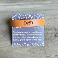 Adoptive Dad Snap Leather Bracelet