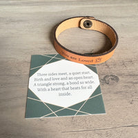 You are Loved - Adoption Snap Leather Bracelet