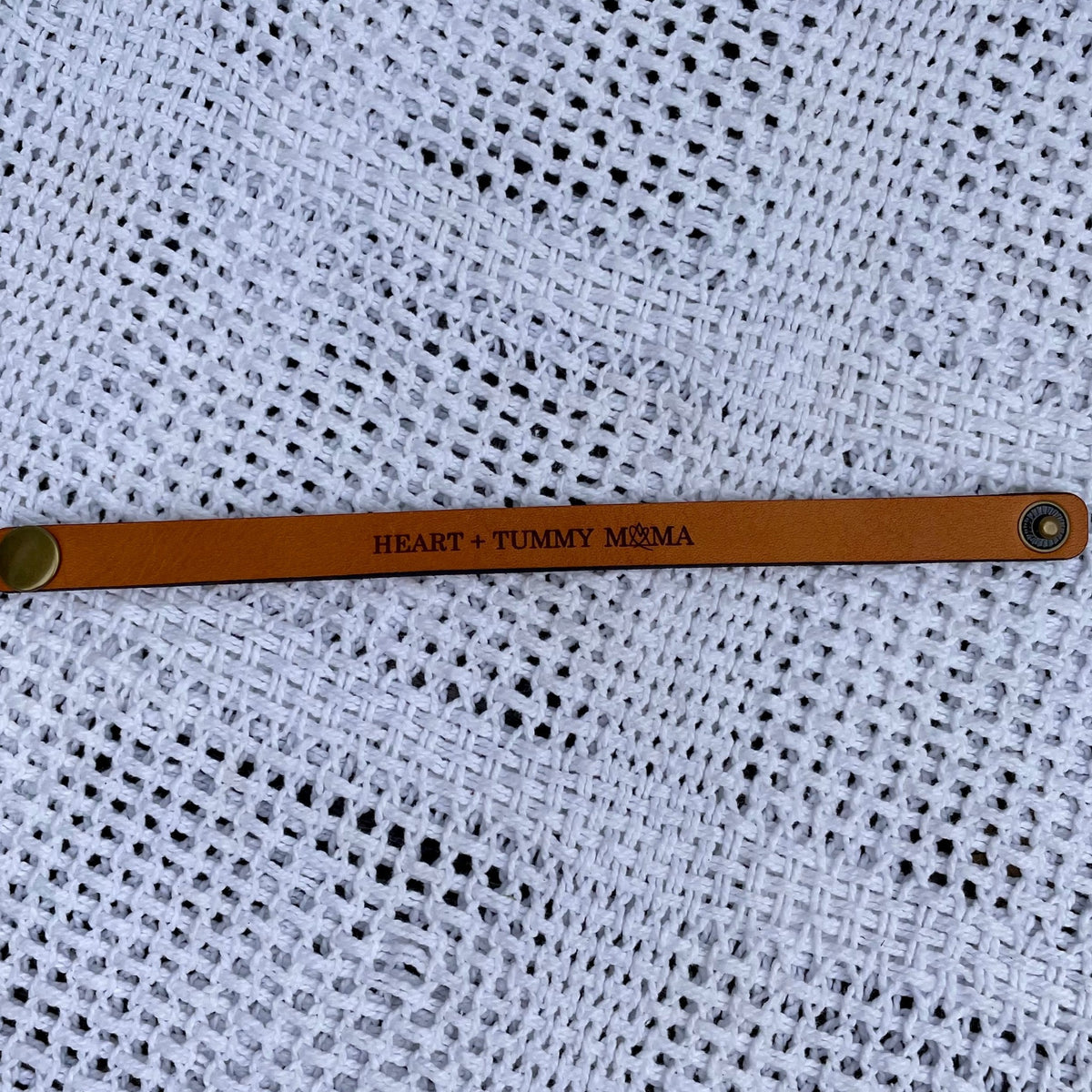 Bio + Adoptive Mama Leather Snap Bracelet