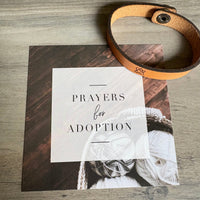 Prayers for Adoption Cards + Leather Bracelet