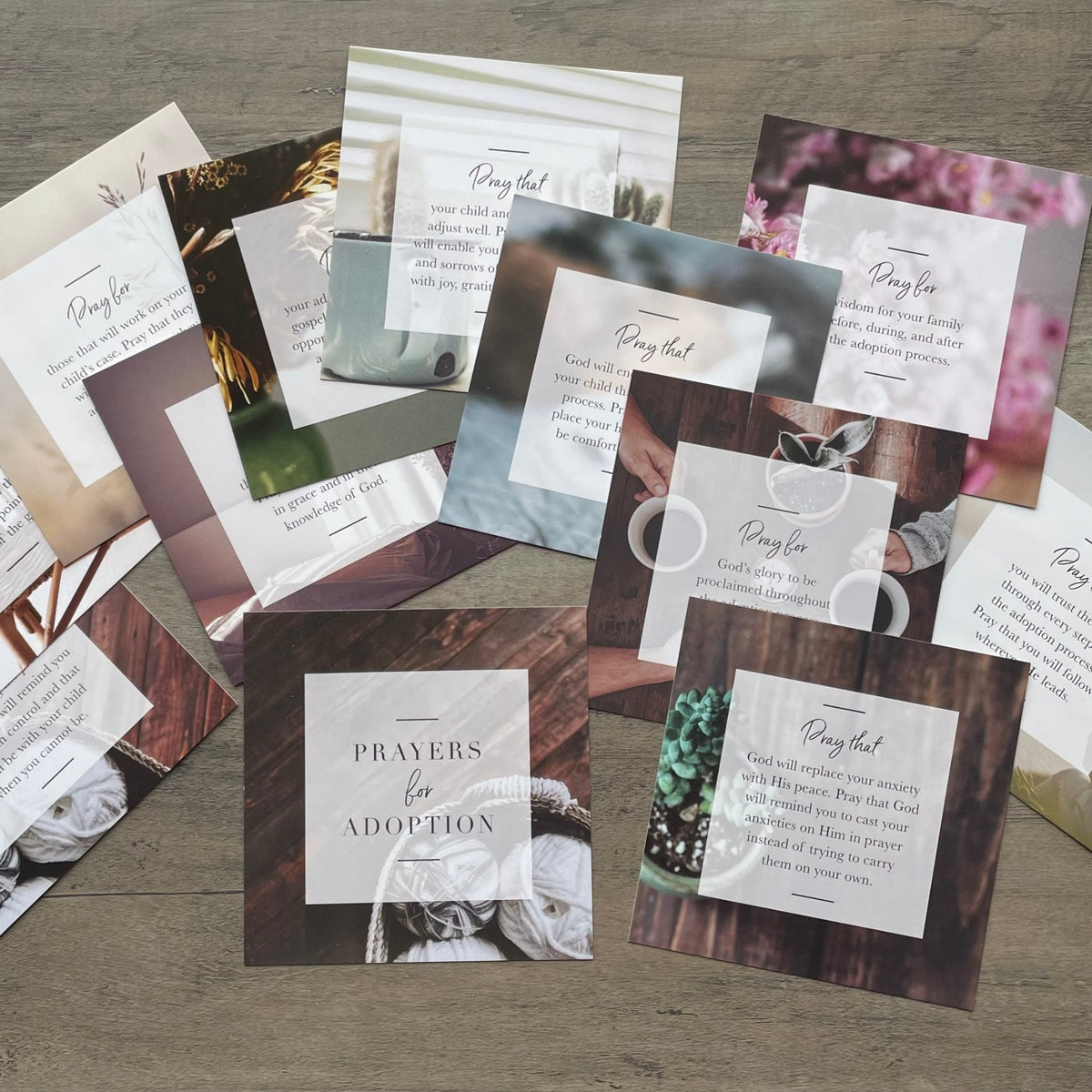 Prayers for Adoption Cards + Leather Bracelet