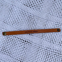 Adoptive Mom Leather Snap Bracelet
