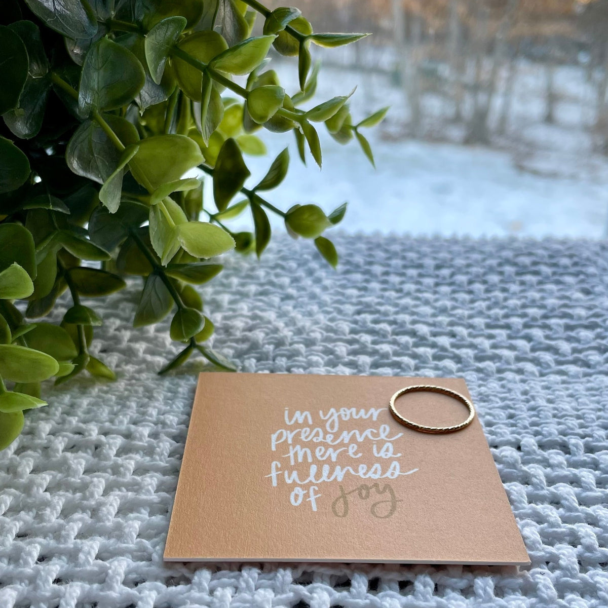 Fullness of Joy- Gold Ring