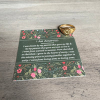 Adoption Symbol Gold Ring