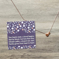 Two Hearts Meet- Adoption Keepsake Gift