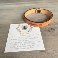 Adoptee Leather Snap Bracelet