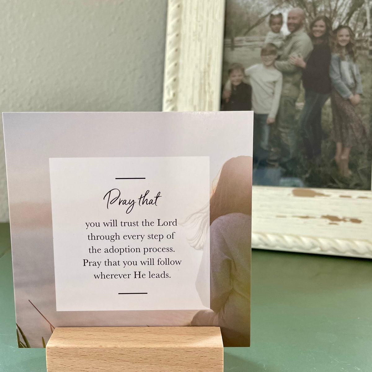 Prayers for Adoption Cards + Leather Bracelet