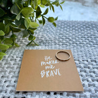 He Will Give Me Strength- Ring