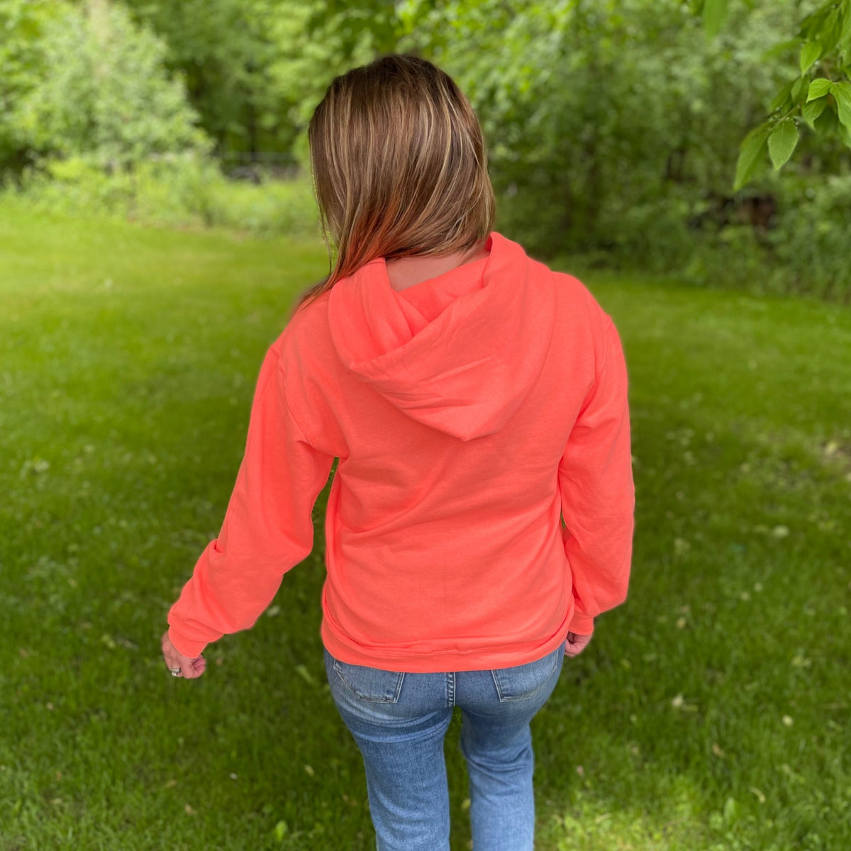 Retro Heather Coral You Matter Hooded Sweatshirt