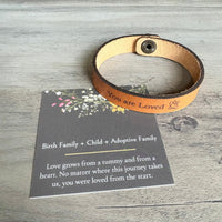You are Loved - Adoption Snap Leather Bracelet