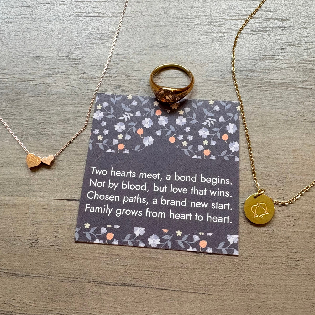 Two Hearts Meet- Adoption Keepsake Gift