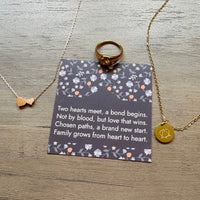 Two Hearts Meet- Adoption Keepsake Gift