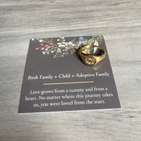Adoption Symbol Gold Ring