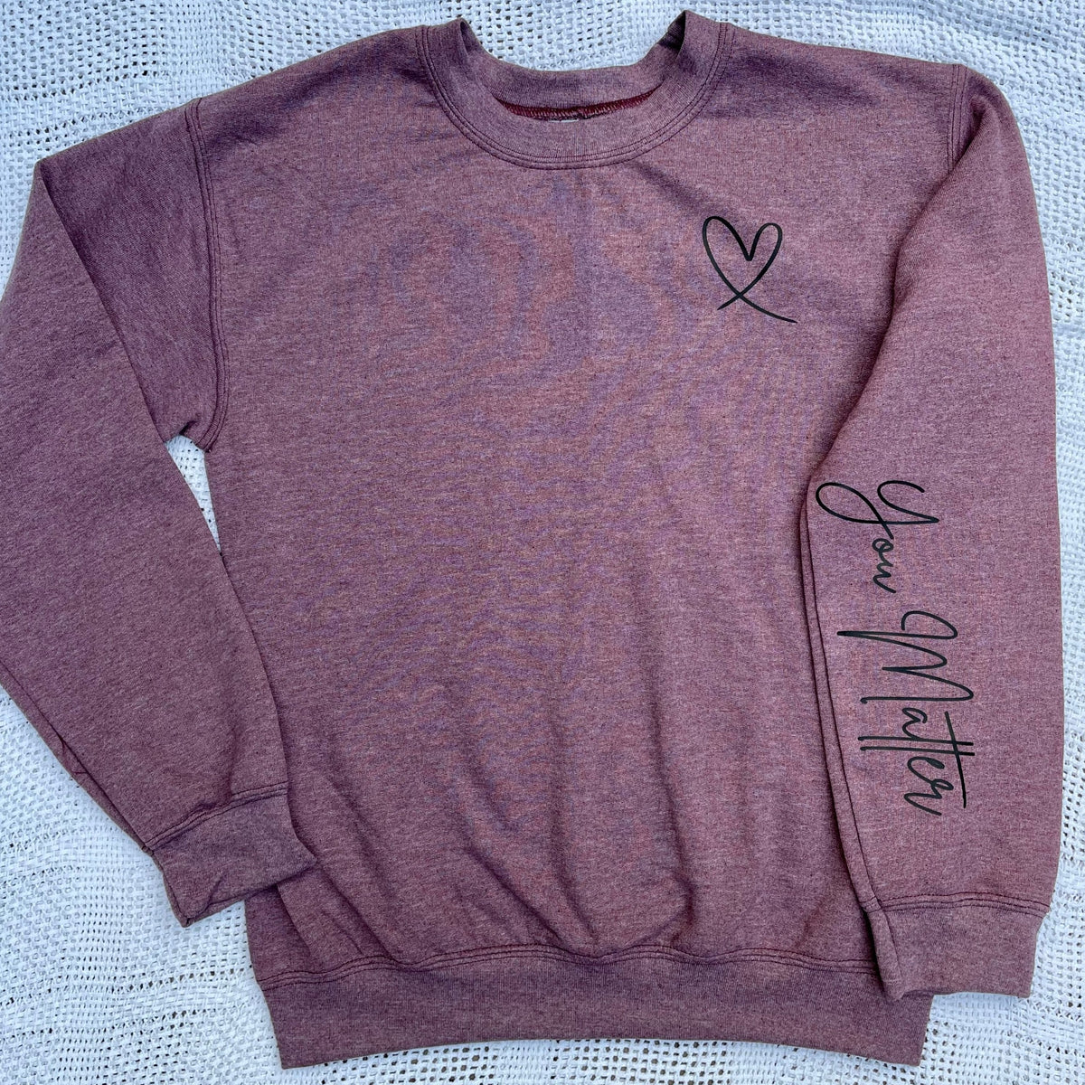 You Matter Graphic Crewneck Sweatshirt