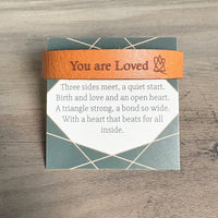You are Loved - Adoption Snap Leather Bracelet