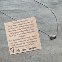 We Match Hearts Necklace