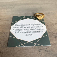 Adoption Symbol Gold Ring