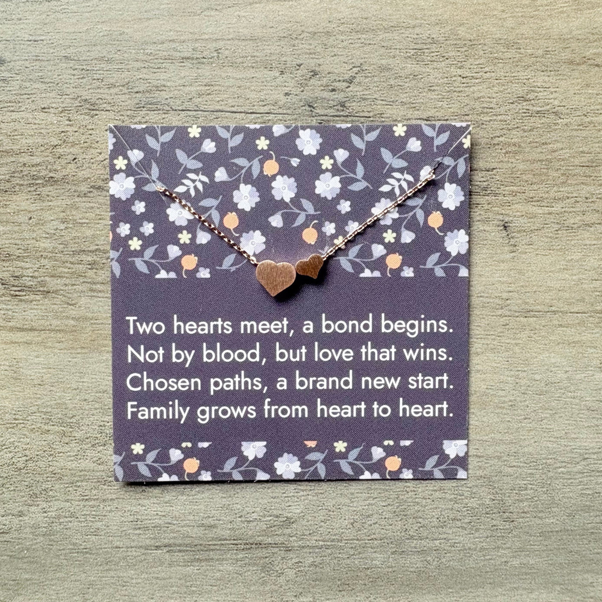 Two Hearts Meet- Adoption Keepsake Gift
