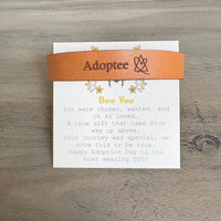 Adoptee Leather Snap Bracelet