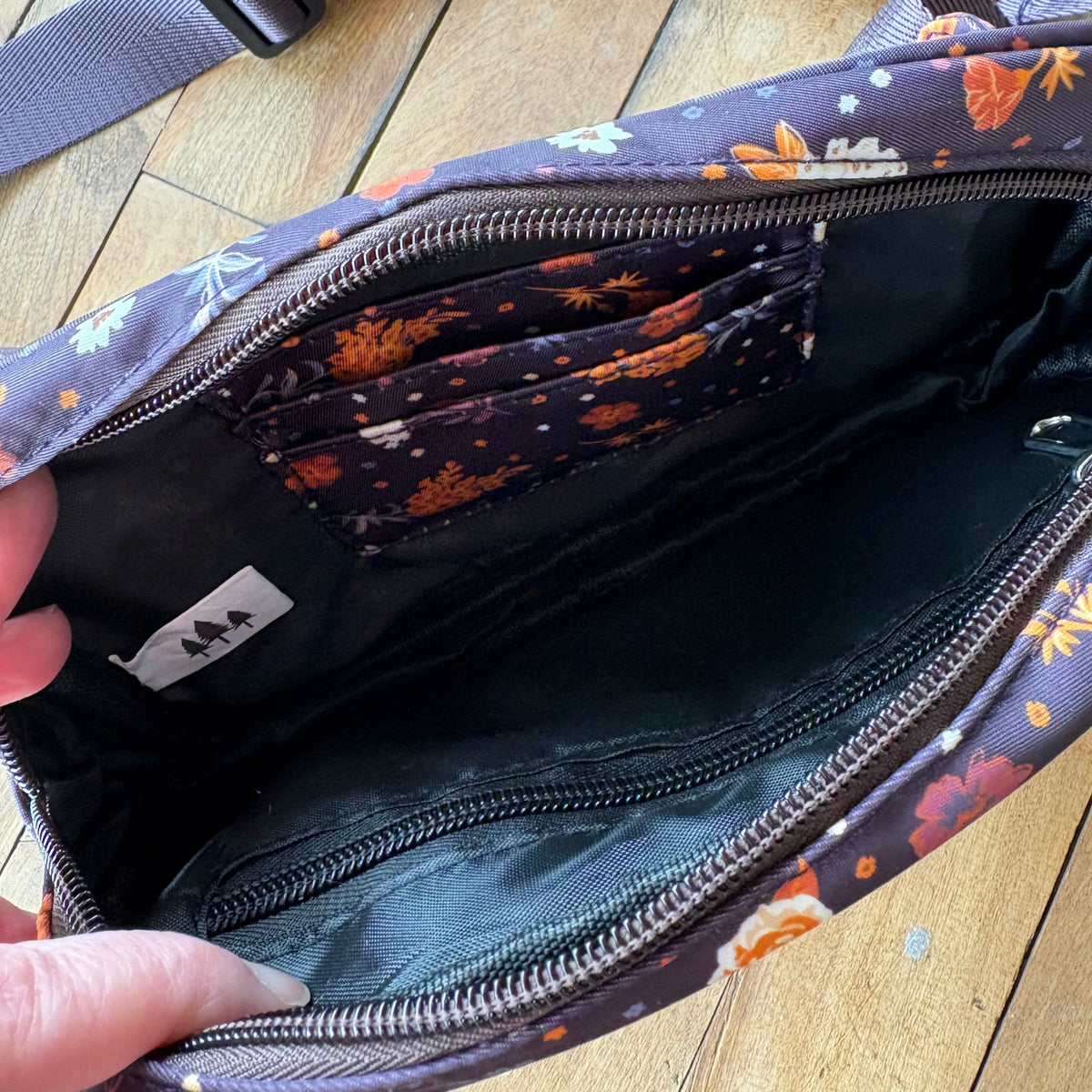 Plum Floral Belt Bag