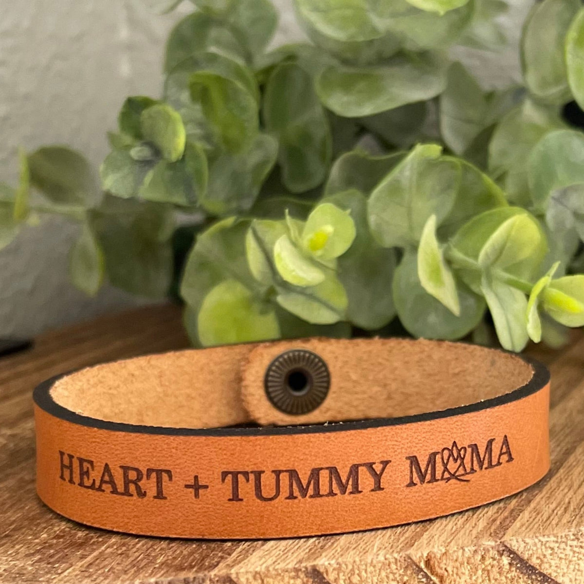 Bio + Adoptive Mama Leather Snap Bracelet