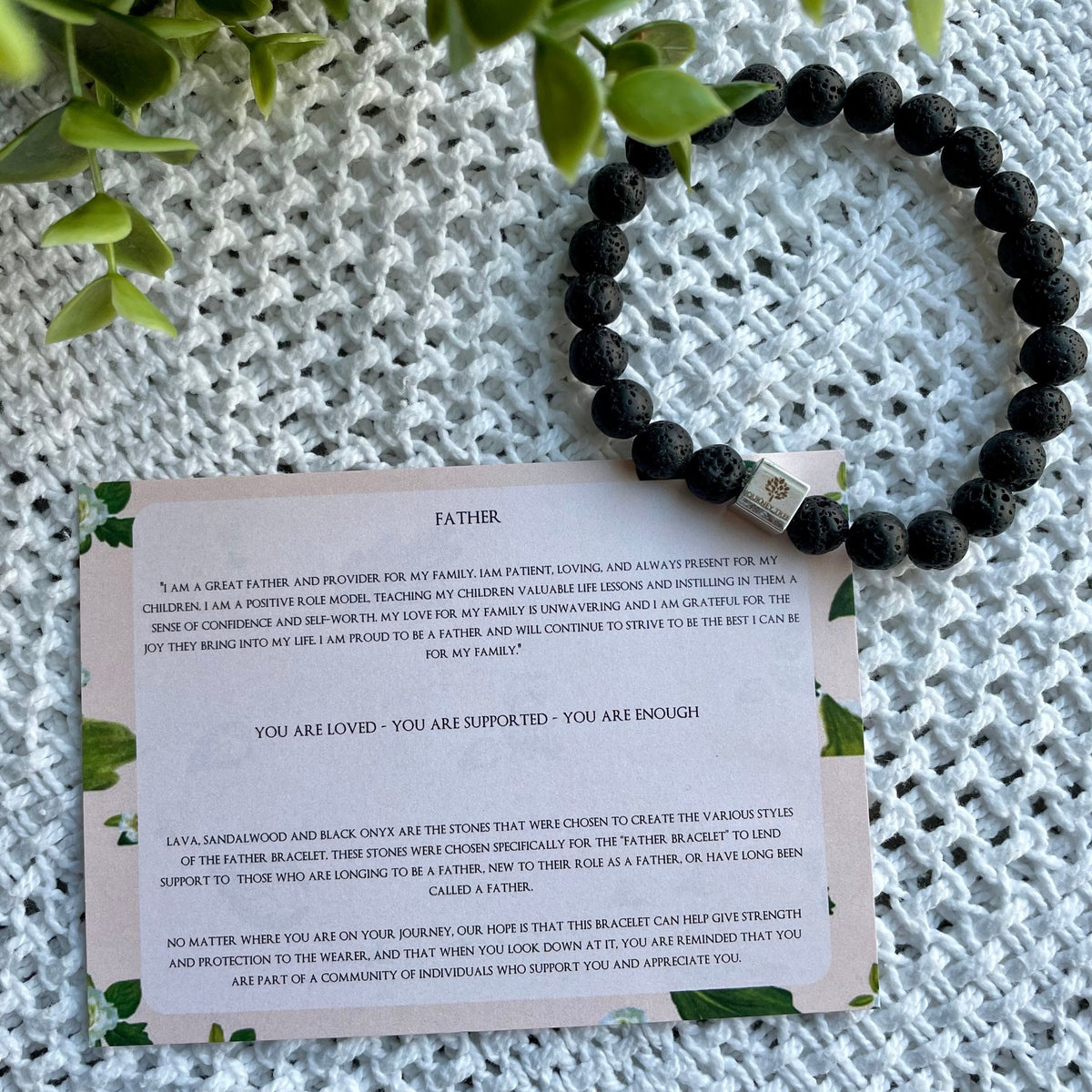 Father- Men's Lava Bracelet