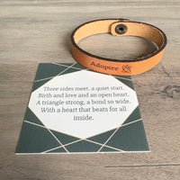 Adoptee Leather Snap Bracelet