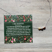"I Am Adopted" – Adoptee Keepsake Gift
