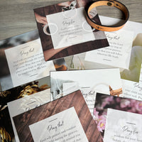 Prayers for Adoption Cards + Leather Bracelet