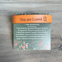 You are Loved - Adoption Snap Leather Bracelet