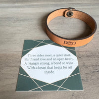 Adoptive Dad Snap Leather Bracelet