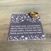 Adoption Symbol Gold Ring