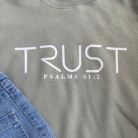 Trust Graphic Crewneck Sweatshirt