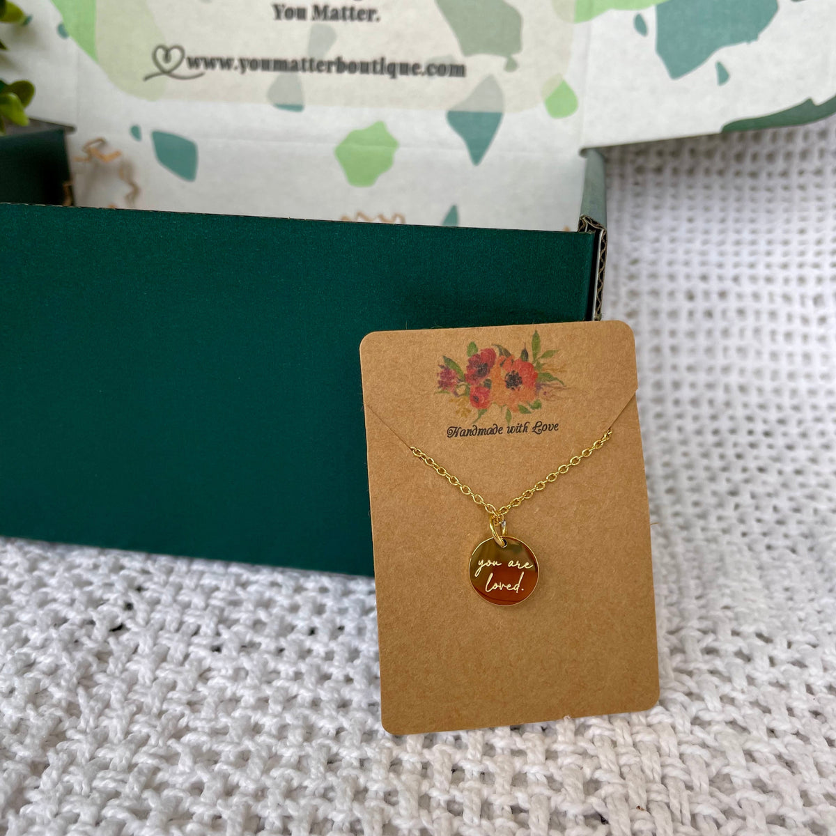 Adoption Symbol Gold Necklace- Birth Mom, Adoptee, Adoptive Mom