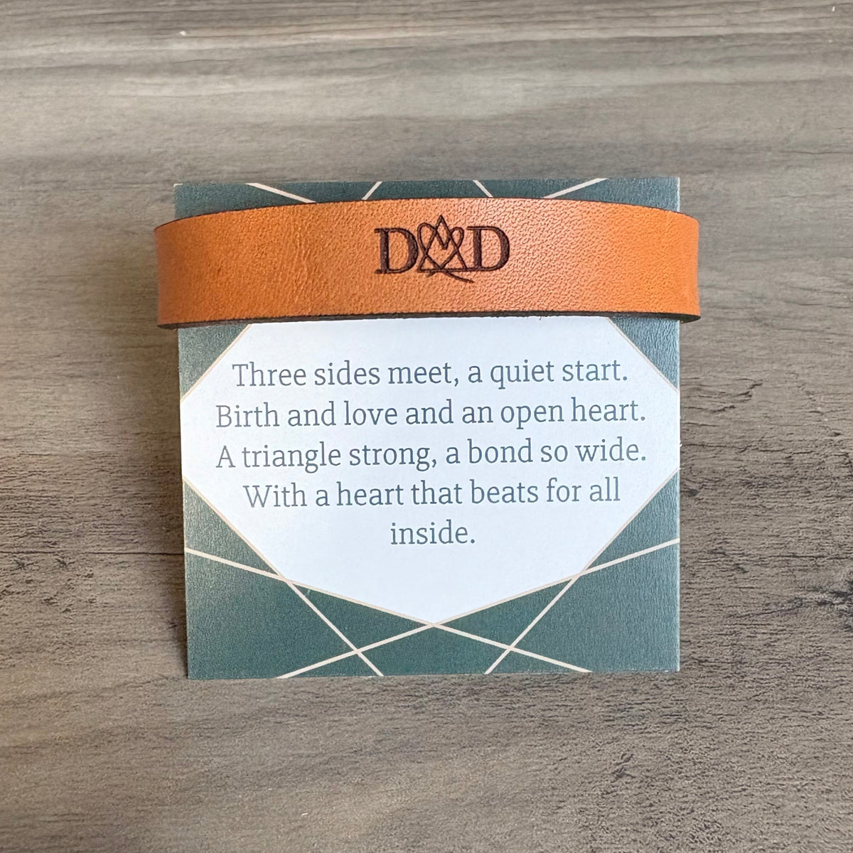 Adoptive Dad Snap Leather Bracelet