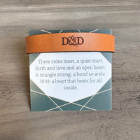 Adoptive Dad Snap Leather Bracelet