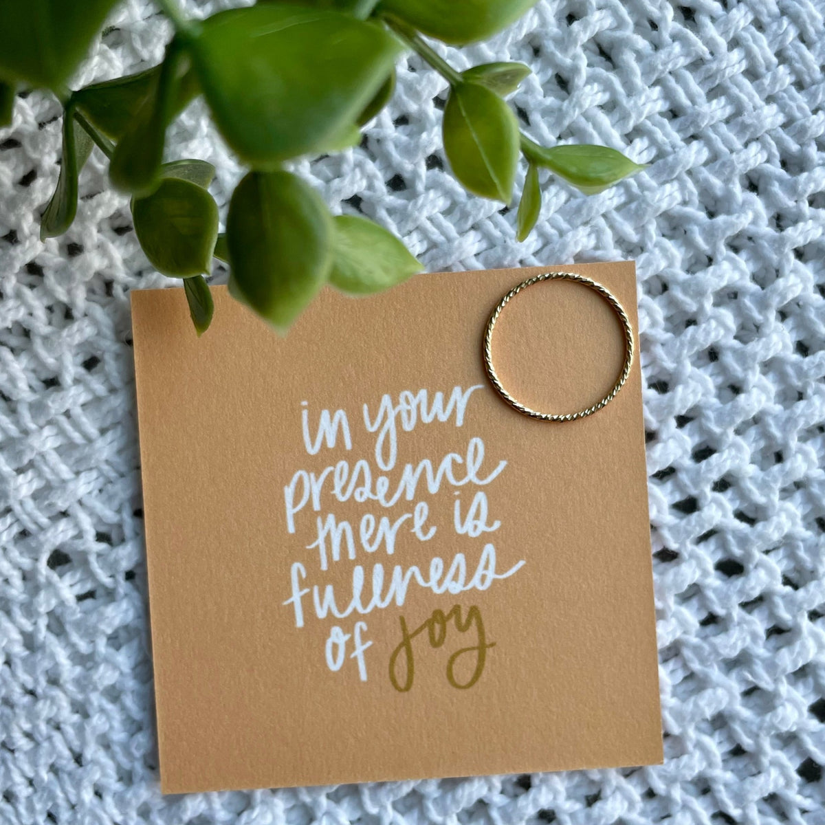 Fullness of Joy- Gold Ring