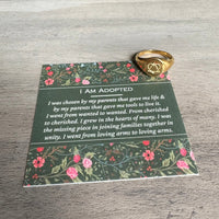 "I Am Adopted" – Adoptee Keepsake Gift