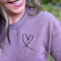 Heart & Tummy Mama Graphic Crew Neck Sweatshirt