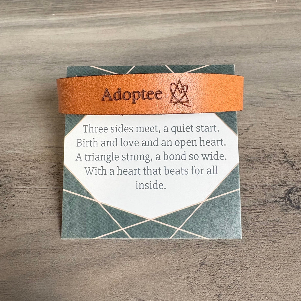Adoptee Leather Snap Bracelet
