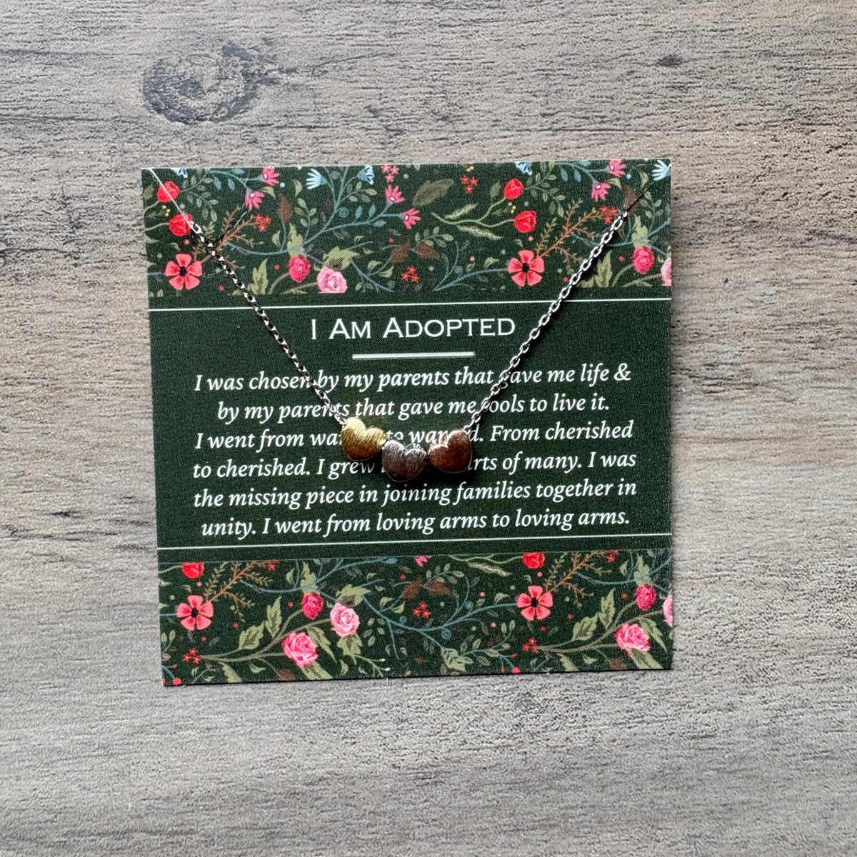 "I Am Adopted" – Adoptee Keepsake Gift