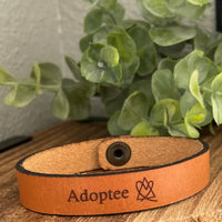 Adoptee Leather Bracelet
